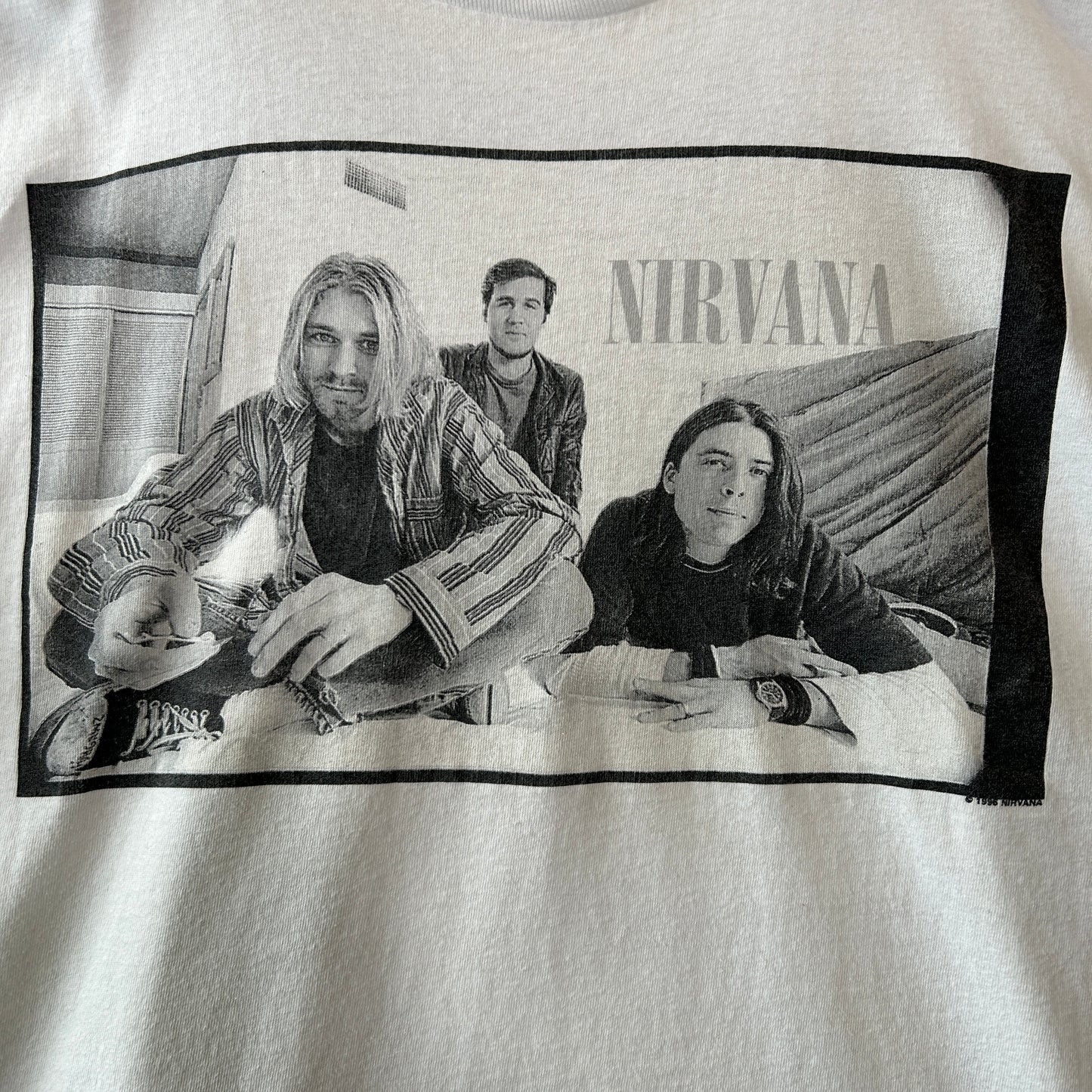 90's NIRVANA Members Portrait ニルヴァーナ ポートレートtシャツ バンド WILD OATS (XL)/C0621T-SO