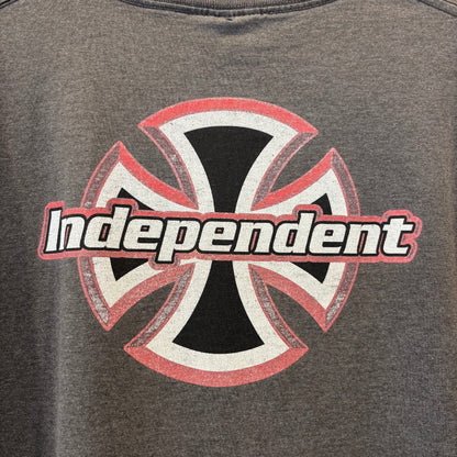 00's Independent アイアンクロス Tシャツ チャコールグレー (サイズ不明)/B3732T-SO