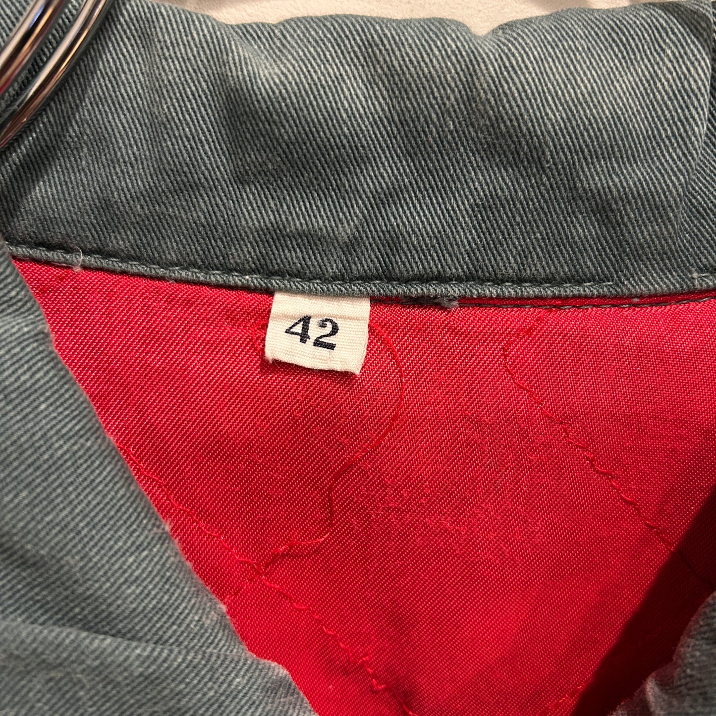 60's Unknown ワークジャケット フェード 裏地キルティング 緑(42)/8280O-SO