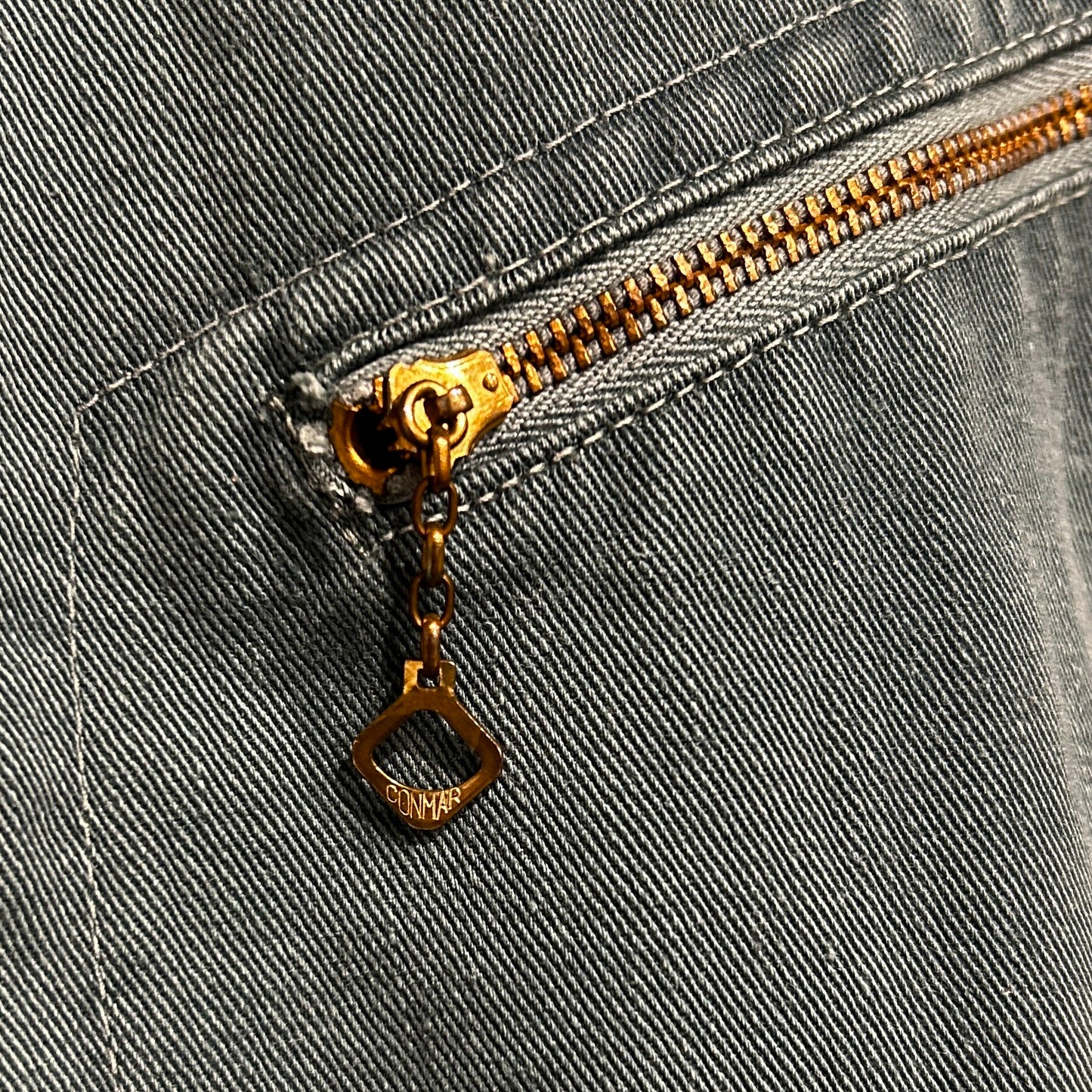 60's Unknown ワークジャケット フェード 裏地キルティング 緑(42)/8280O-SO