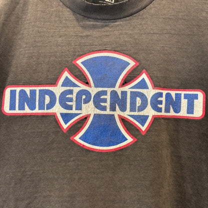 90's Independent アイアンクロス NHS黒タグ Tシャツ ブラック(サイズ不明)/B3734T-SO
