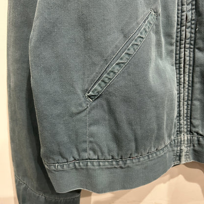 60's Unknown ワークジャケット フェード 裏地キルティング 緑(42)/8280O-SO