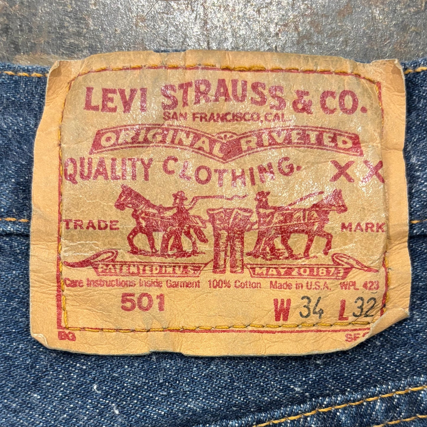 80's Levi's リーバイス USA製 501 デニムパンツ (W34/L32)P-SO