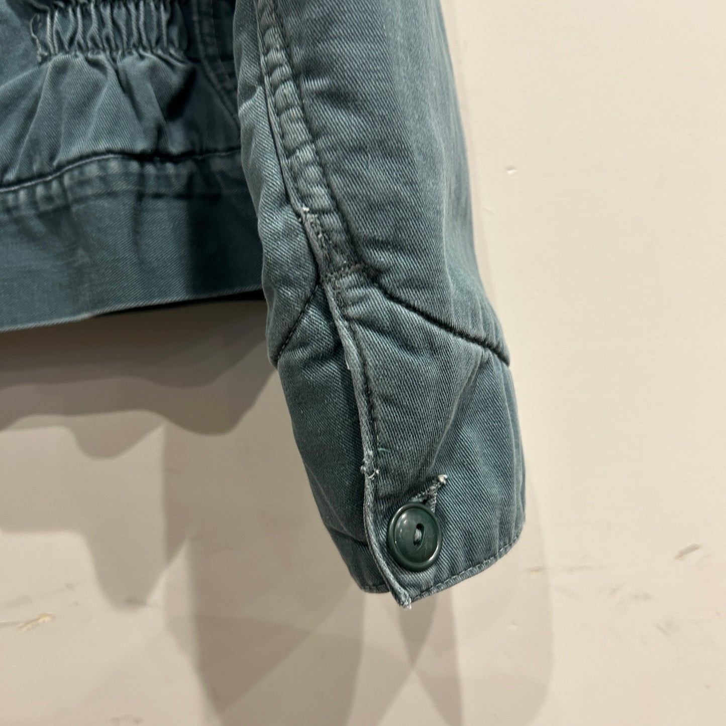 60's Unknown ワークジャケット フェード 裏地キルティング 緑(42)/8280O-SO