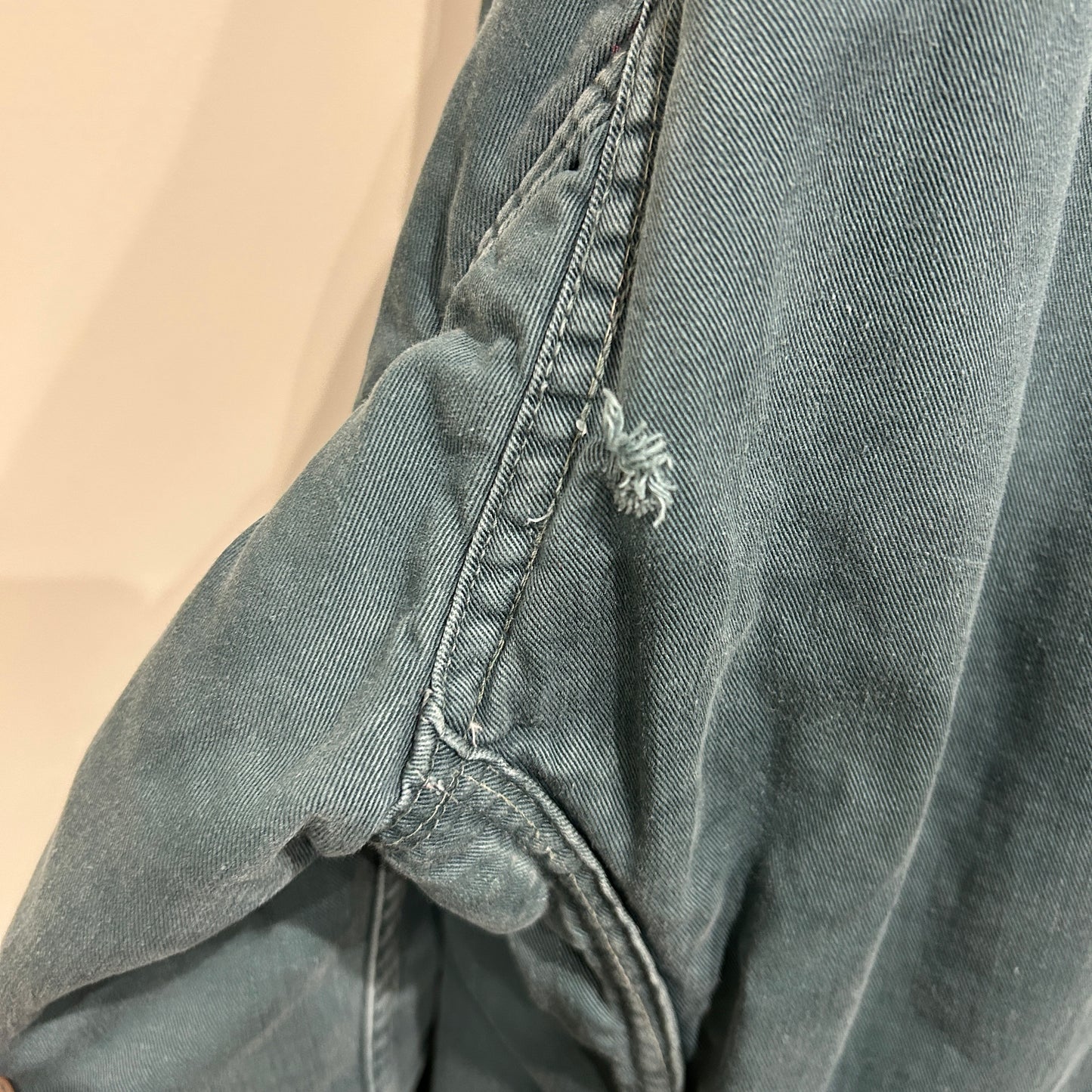 60's Unknown ワークジャケット フェード 裏地キルティング 緑(42)/8280O-SO