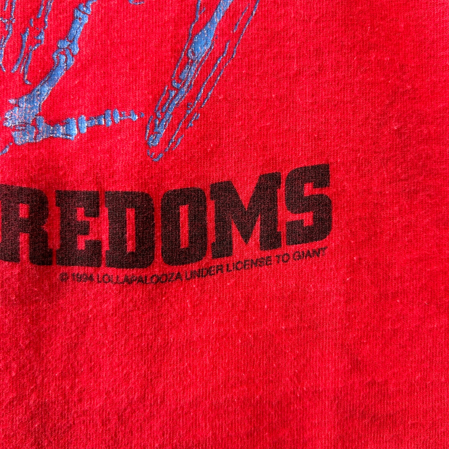 90's LOLLAPALOOZA ロラパルーザ 1994 イベントTシャツ バンドT 赤 anvil (XL)/C0619T-SO