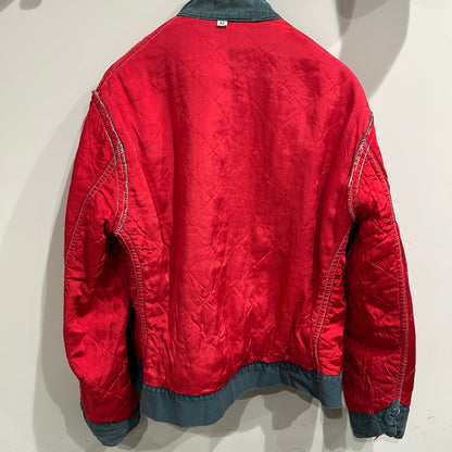 60's Unknown ワークジャケット フェード 裏地キルティング 緑(42)/8280O-SO