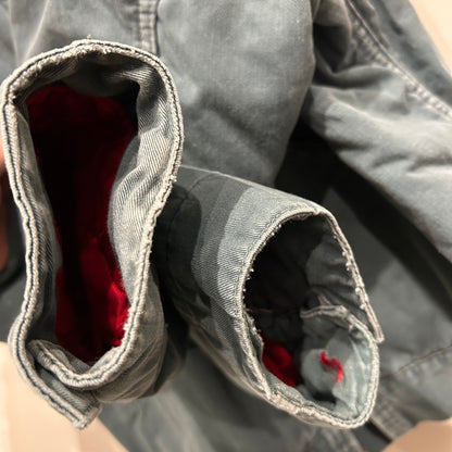 60's Unknown ワークジャケット フェード 裏地キルティング 緑(42)/8280O-SO