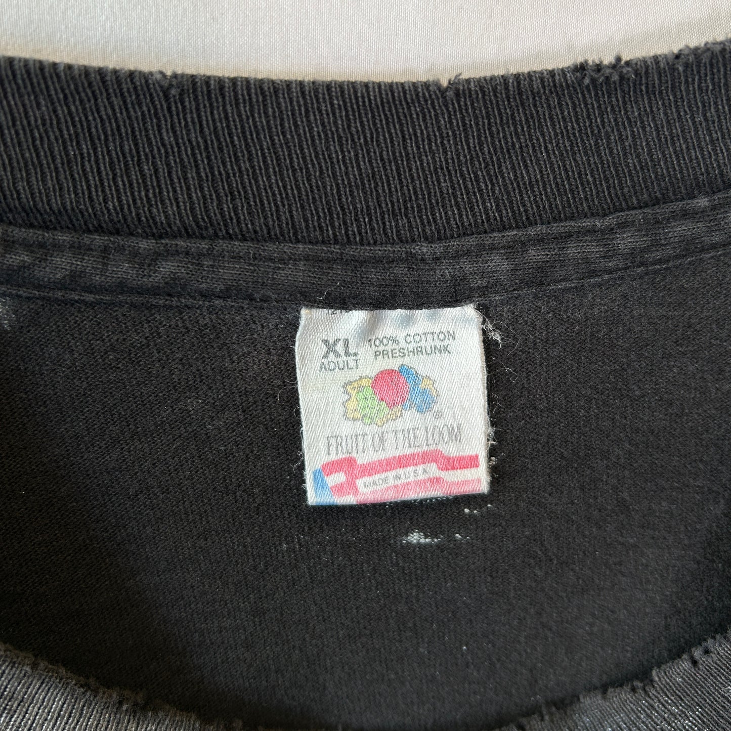 90's The Beatles ビートルズ オールオーバープリント バンドTシャツ ブラック(XL)/C0803T-SO