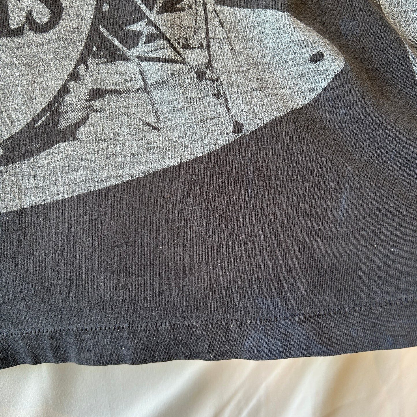 90's The Beatles ビートルズ オールオーバープリント バンドTシャツ ブラック(XL)/C0803T-SO