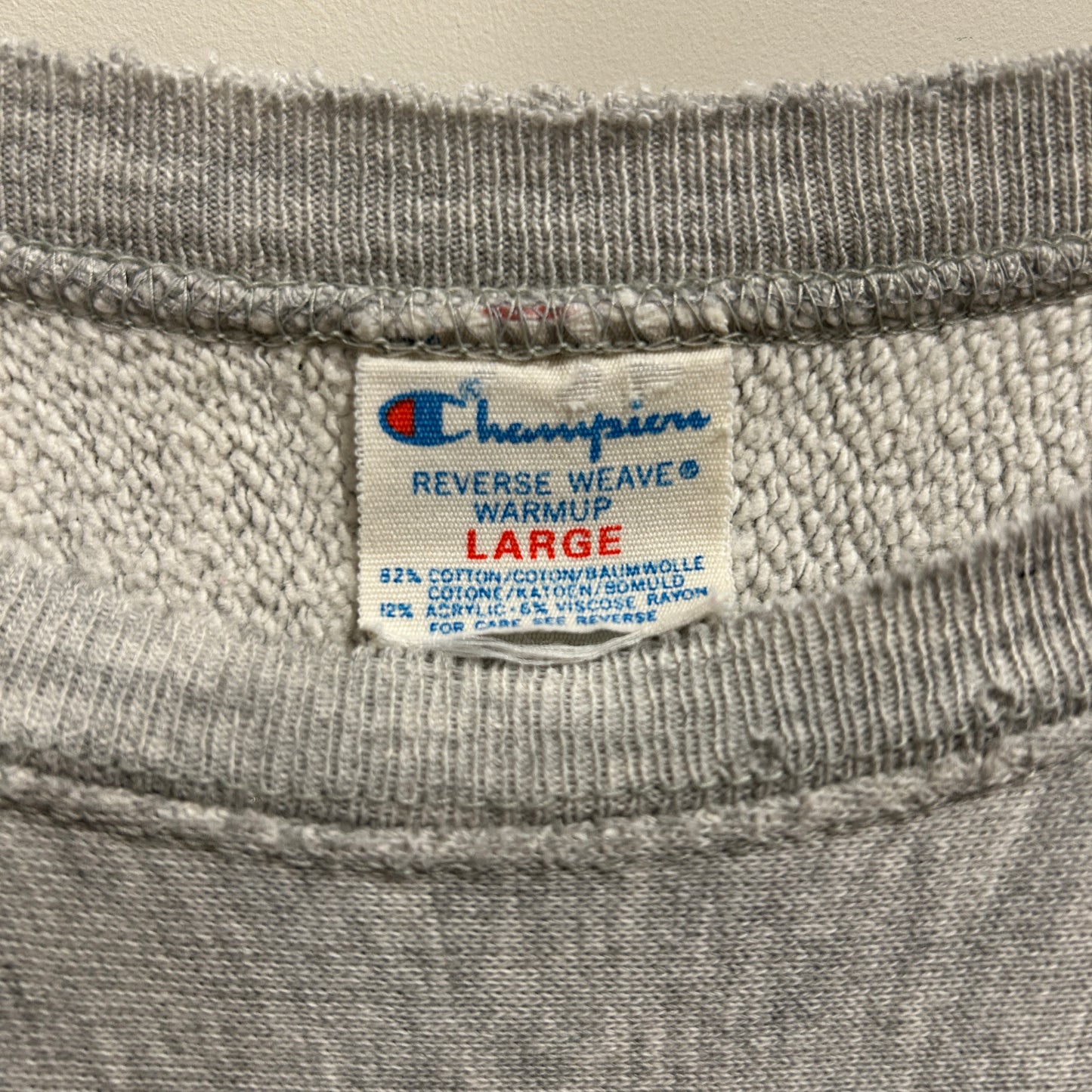 80's Champion Reverse Weave リバースウィーブ　ミリタリー AIR BORNE スウェット グレー(L)/A9016R-SO