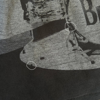 90's The Beatles ビートルズ オールオーバープリント バンドTシャツ ブラック(XL)/C0803T-SO