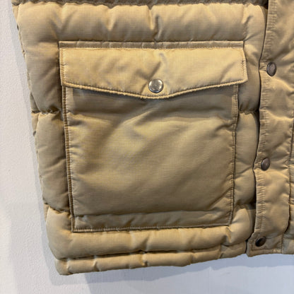 2009 Patagonia パタゴニア スリングショット・ダウンベスト ブラウン × ベージュ (S)/B4218V-SO