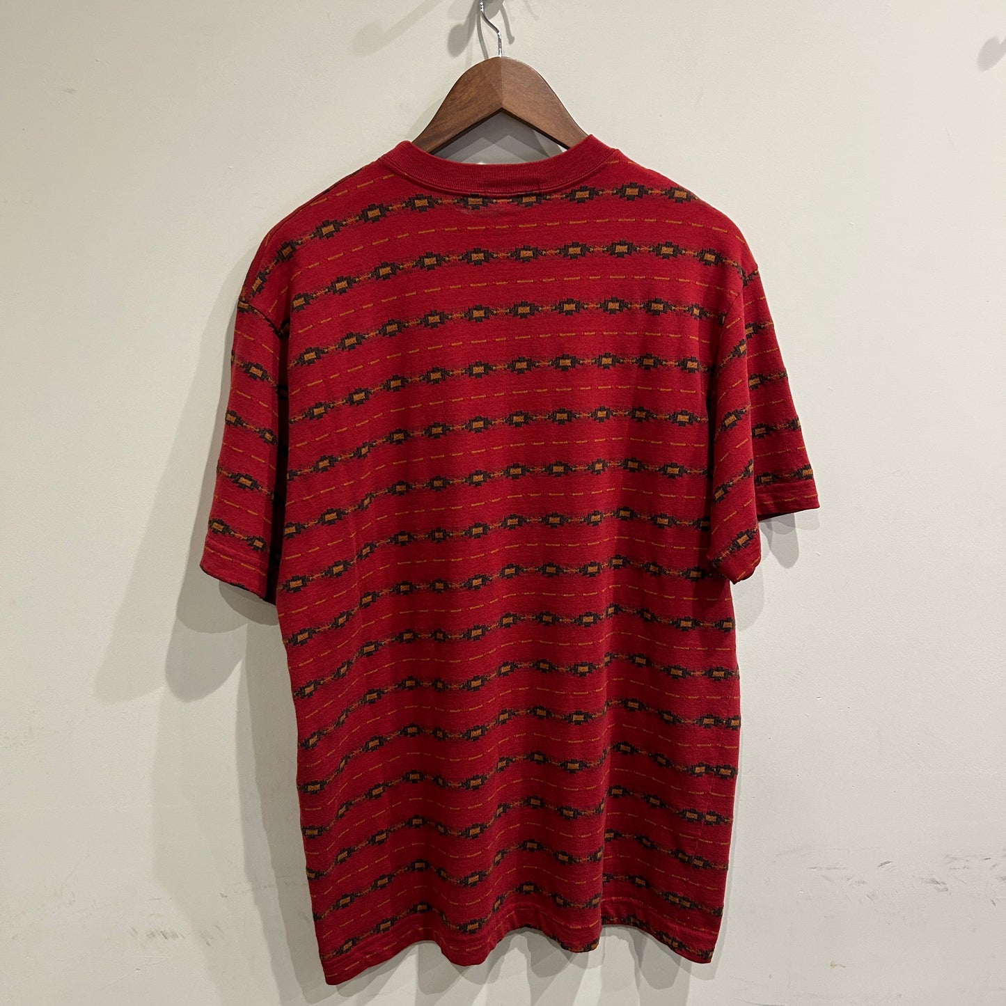 80's Stussy ジャガードボーダーTシャツ (XL)/C0437T-SO
