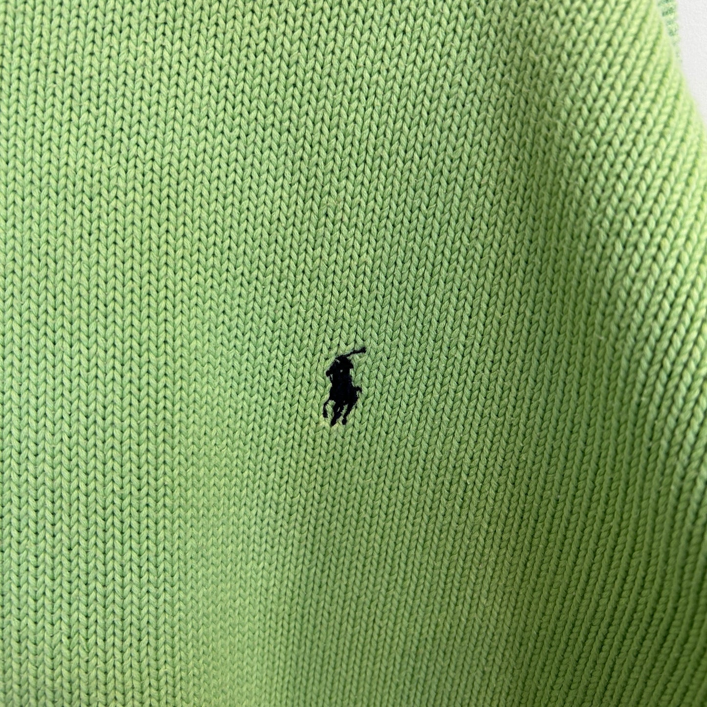 00's Polo by Ralph Lauren ラルフローレン コットンニット 黄緑 (サイズ不明)/A8498K-SO