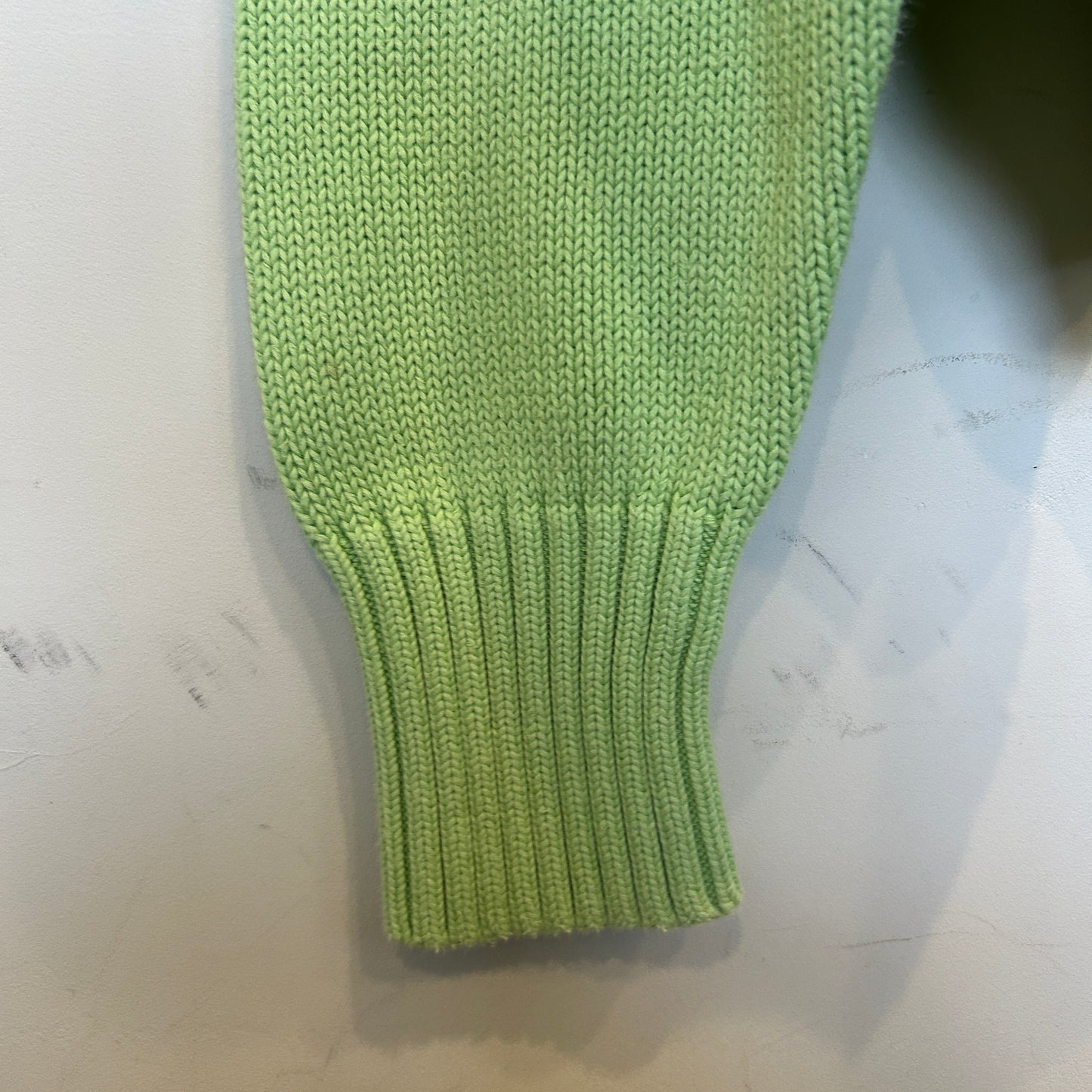 00's Polo by Ralph Lauren ラルフローレン コットンニット 黄緑 (サイズ不明)/A8498K-SO