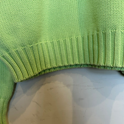 00's Polo by Ralph Lauren ラルフローレン コットンニット 黄緑 (サイズ不明)/A8498K-SO