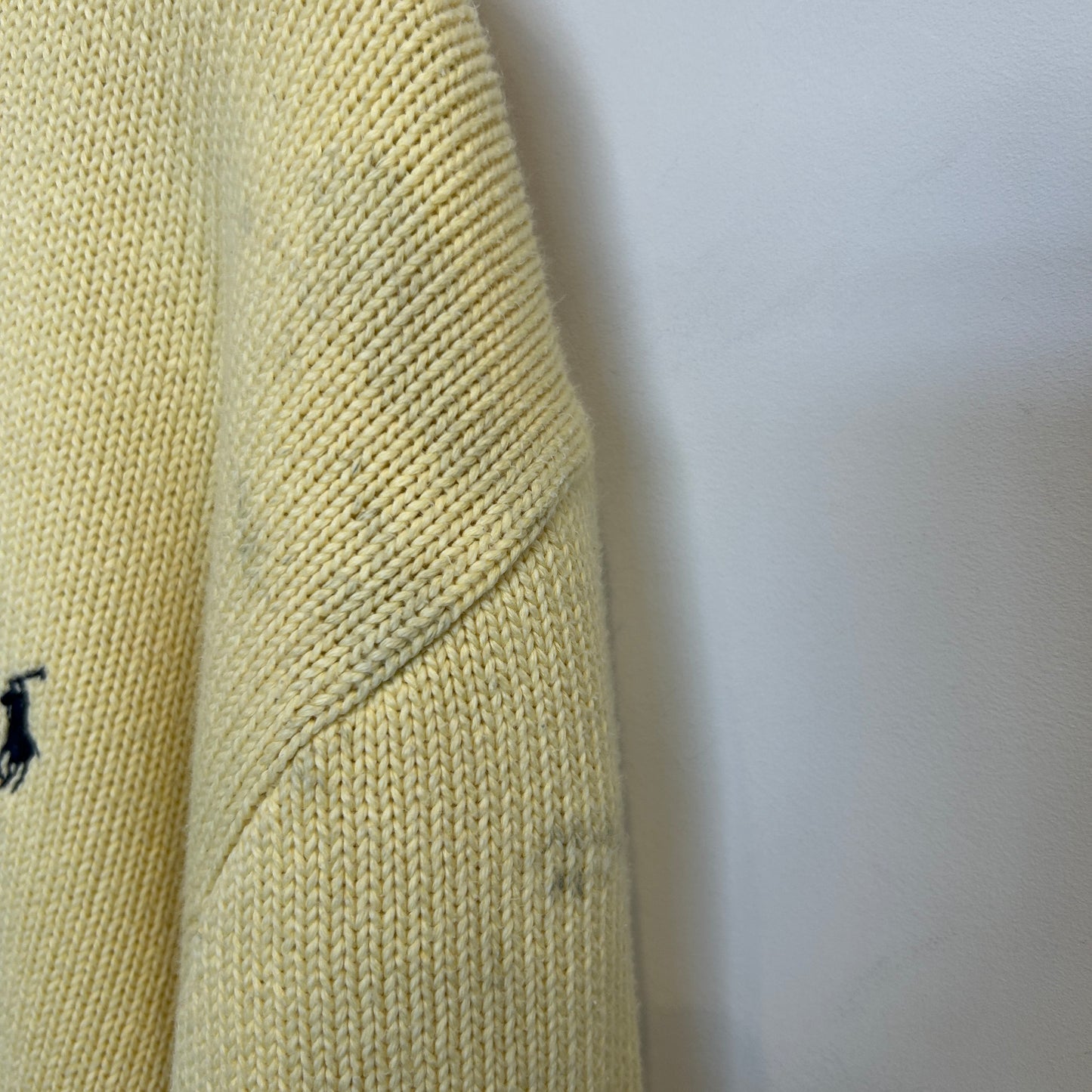 00's polo by Ralph Lauren ラルフローレン コットンニット 黄 (XL)/B3020K-SO