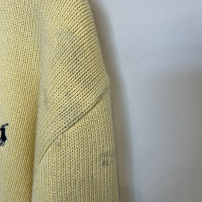 00's polo by Ralph Lauren ラルフローレン コットンニット 黄 (XL)/B3020K-SO