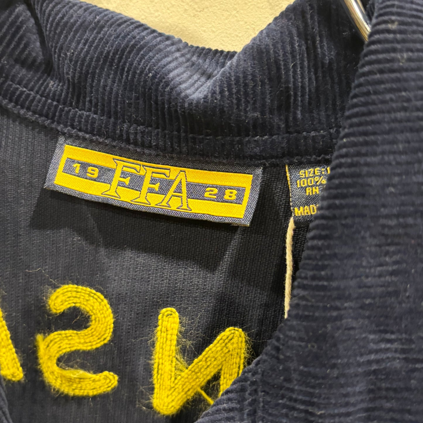 00's FFA ジャケット "KANSAS" 紺 (38)/A8790J-SO