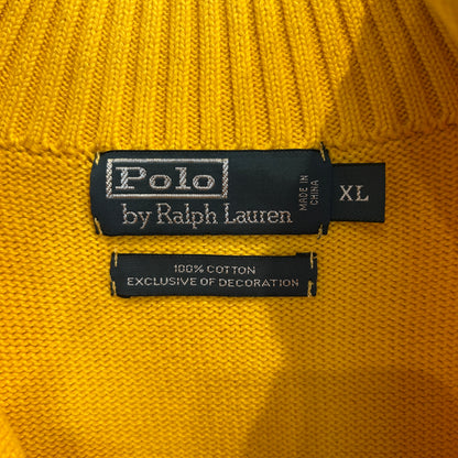 00's polo by Ralph Lauren ラルフローレン ハーフジップニット 黄 (XL)/C0325K-SO