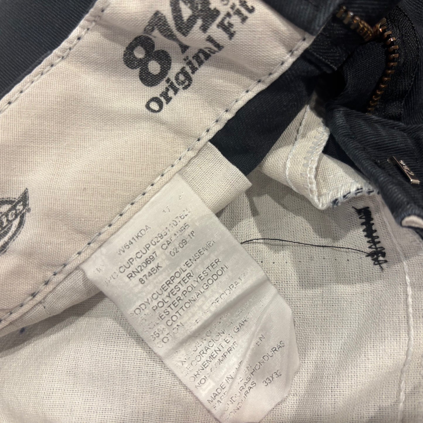 00's Dickies 874 ディッキーズ チノパン ワークパンツ 黒 (33×32)/B3746P-SO