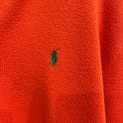 00's Polo by Ralph Lauren ラルフローレン ハーフジップニット オレン (L)/B3109K-SO