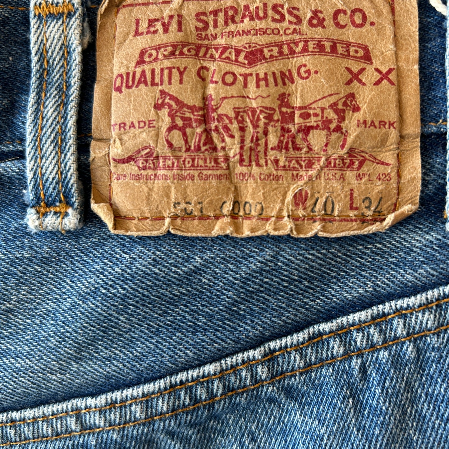 80's Levi's 501 カットオフデニムショーツ USA製 (W40)/A7372P-SO