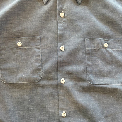 70's BIG MAC 半袖シャンブレーワークシャツ J.C.Penney (M)/A6626SH-SO