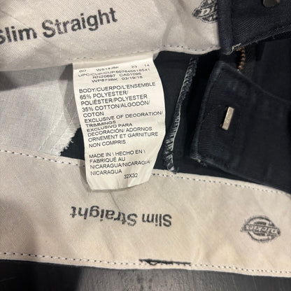 00's Dickies WP873 ディッキーズ チノパン ワークパンツ 黒 (32×32)/B3745P-SO