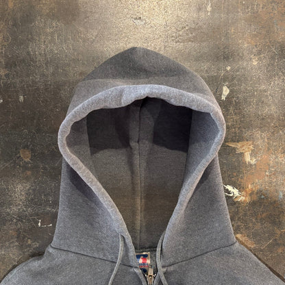 00's Russell Athletic  ラッセル ジップフーディー パーカー ダークグレー (XL) /A8816S-SO