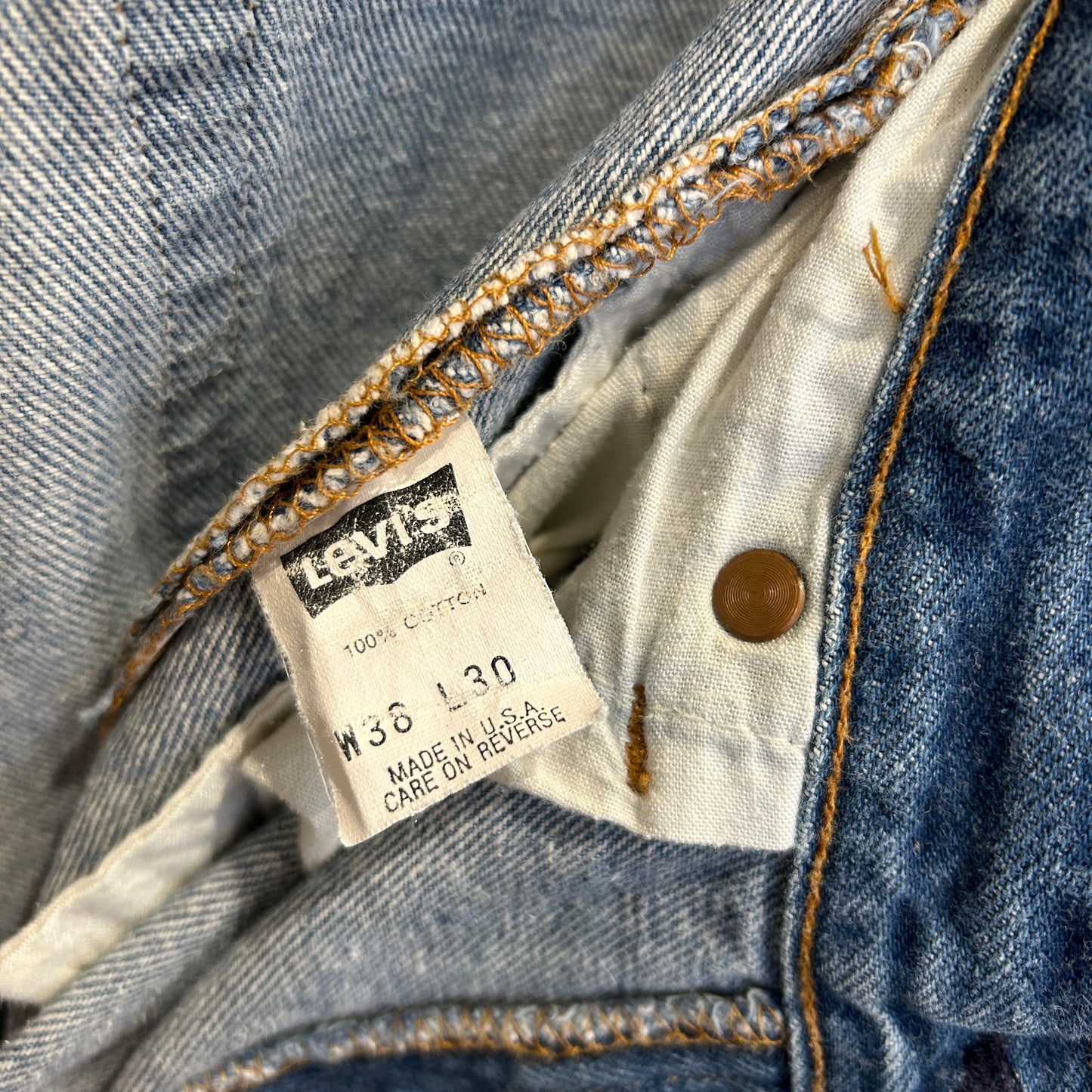 90's Levi's 501 リーバイス デニムパンツ USA製 青 (38×30)/A9714P-SO