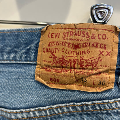 90's Levi's 501 リーバイス デニムパンツ USA製 青 (38×30)/A9714P-SO