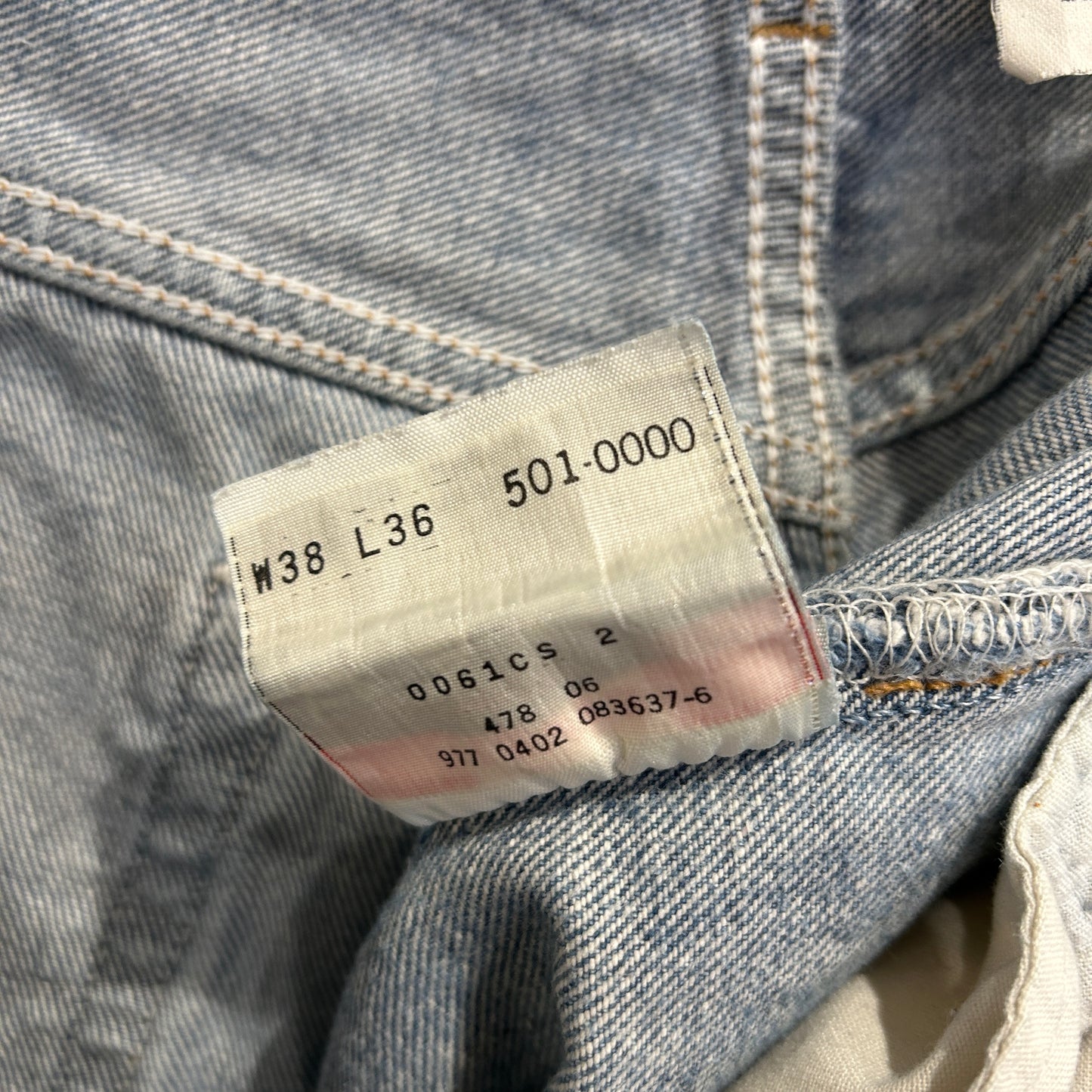 00's Levi's 501 リーバイス デニムパンツ 青 (38×36)/A9688P-SO