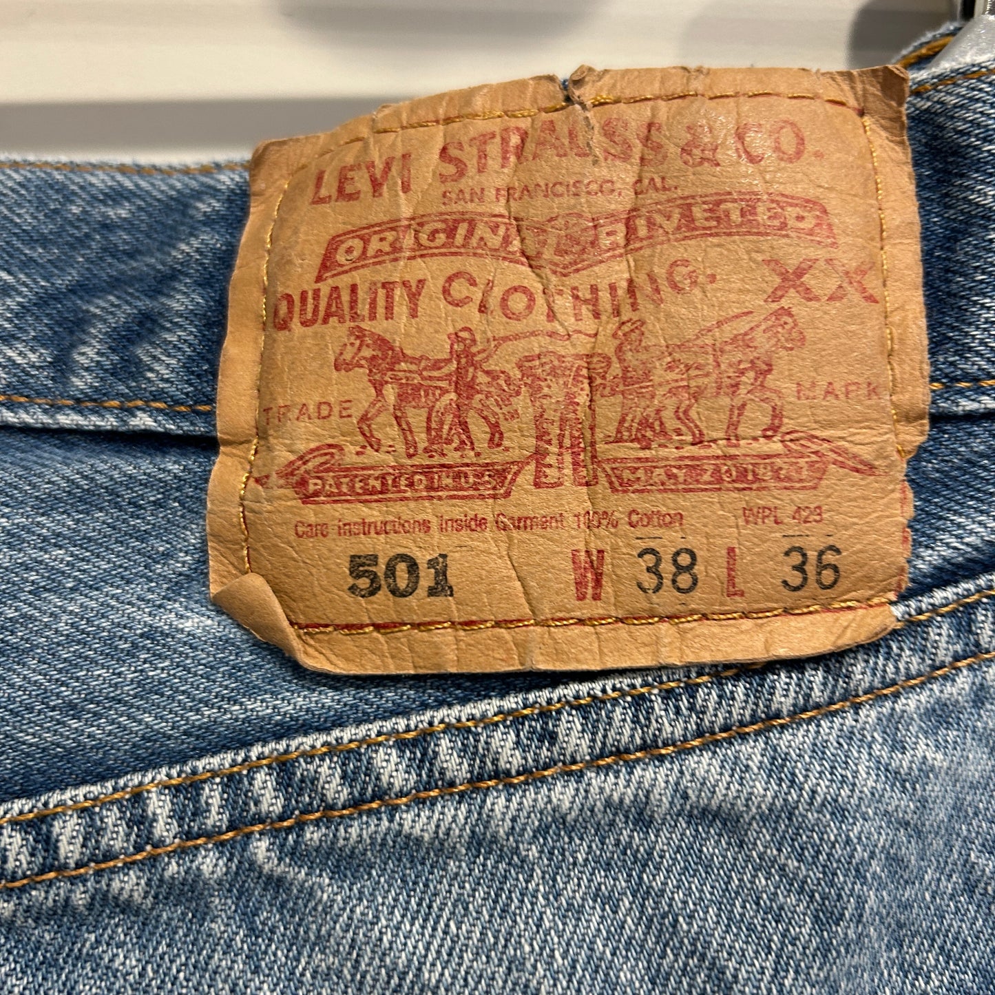 00's Levi's 501 リーバイス デニムパンツ 青 (38×36)/A9688P-SO