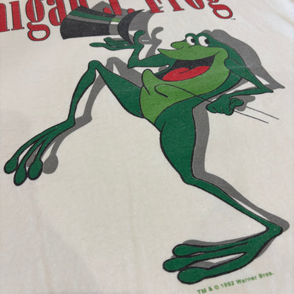 90's GENUS Warner Bros. ワーナーブラザーズ Michigan J. Frog キャラクターTシャツ 白 (L) /B2613T-SO