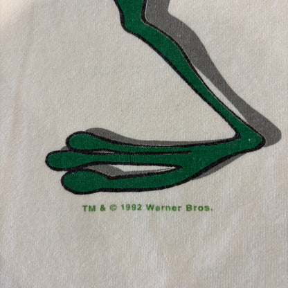 90's GENUS Warner Bros. ワーナーブラザーズ Michigan J. Frog キャラクターTシャツ 白 (L) /B2613T-SO