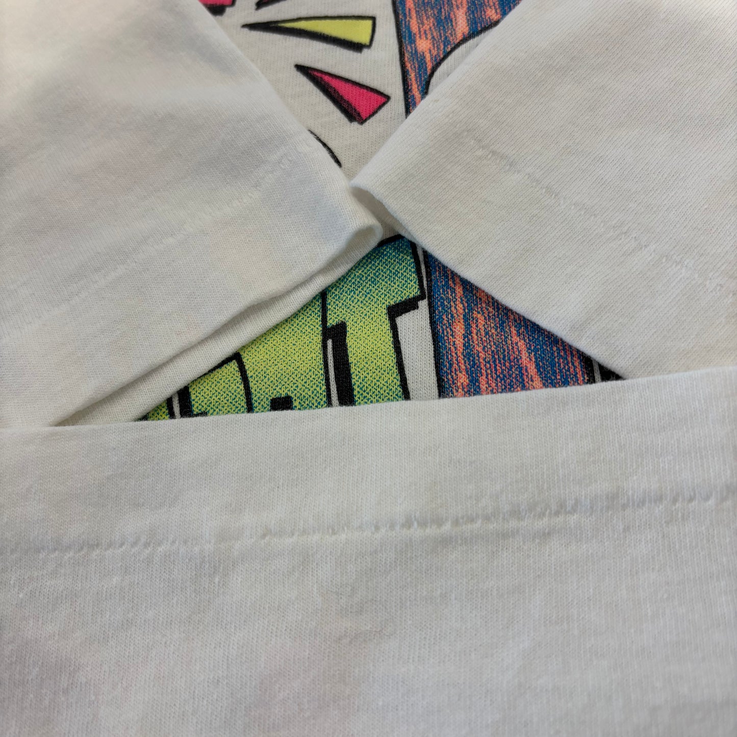90's FRUIT OF THE LOOM フルーツオブザルーム ピーウィー・ハーマン パロディ 風刺画Tシャツ 白 (L) /B3752T-SO