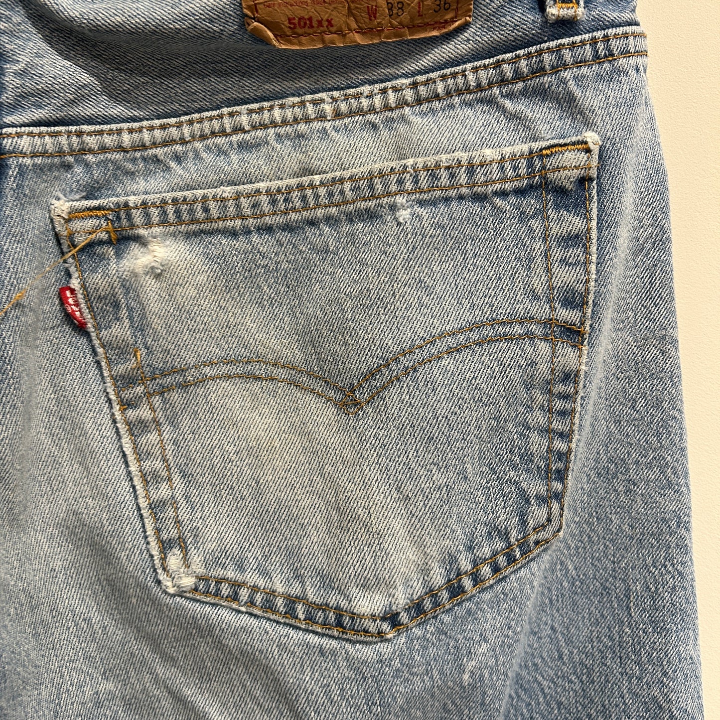 90's Levi's 501 リーバイス デニムパンツ USA製 青 (38×36)/A9706P-SO