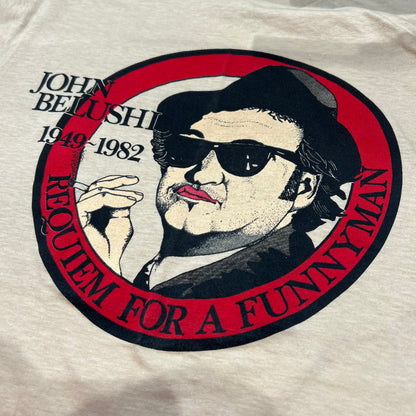 80's "JOHN BELUSHI" 1949 ~ 1982 T-shirt Tシャツ ベージュ (L)/A6834T-SO