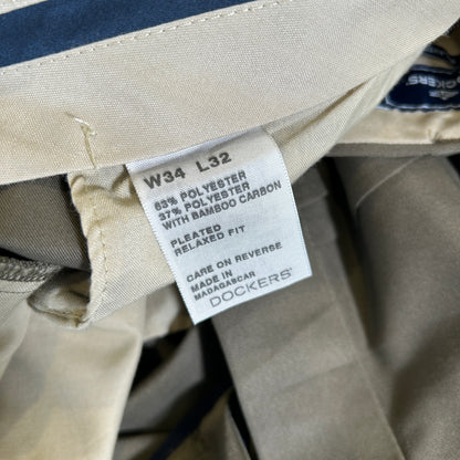 00's Dockers ドッカーズ ２タック スラックス リーバイス オリーブ(34×32)/A9072P-SO