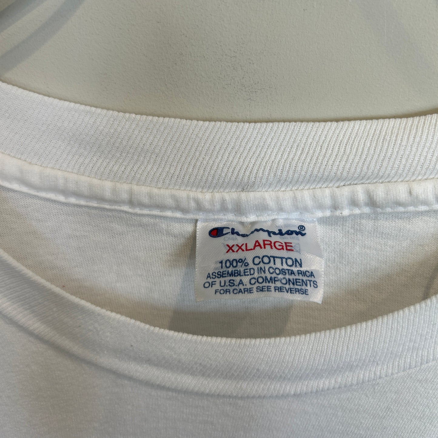 90's Champion デニス・ロッドマン World tour MTV デザインTシャツ 白 (XXL)/B3574T-SO