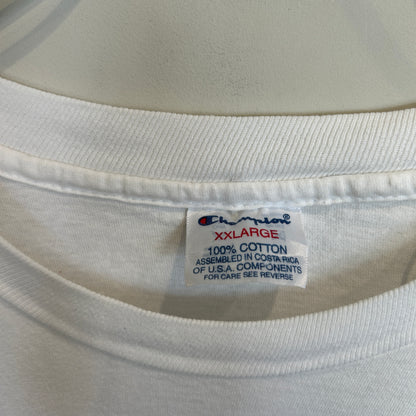 90's Champion デニス・ロッドマン World tour MTV デザインTシャツ 白 (XXL)/B3574T-SO