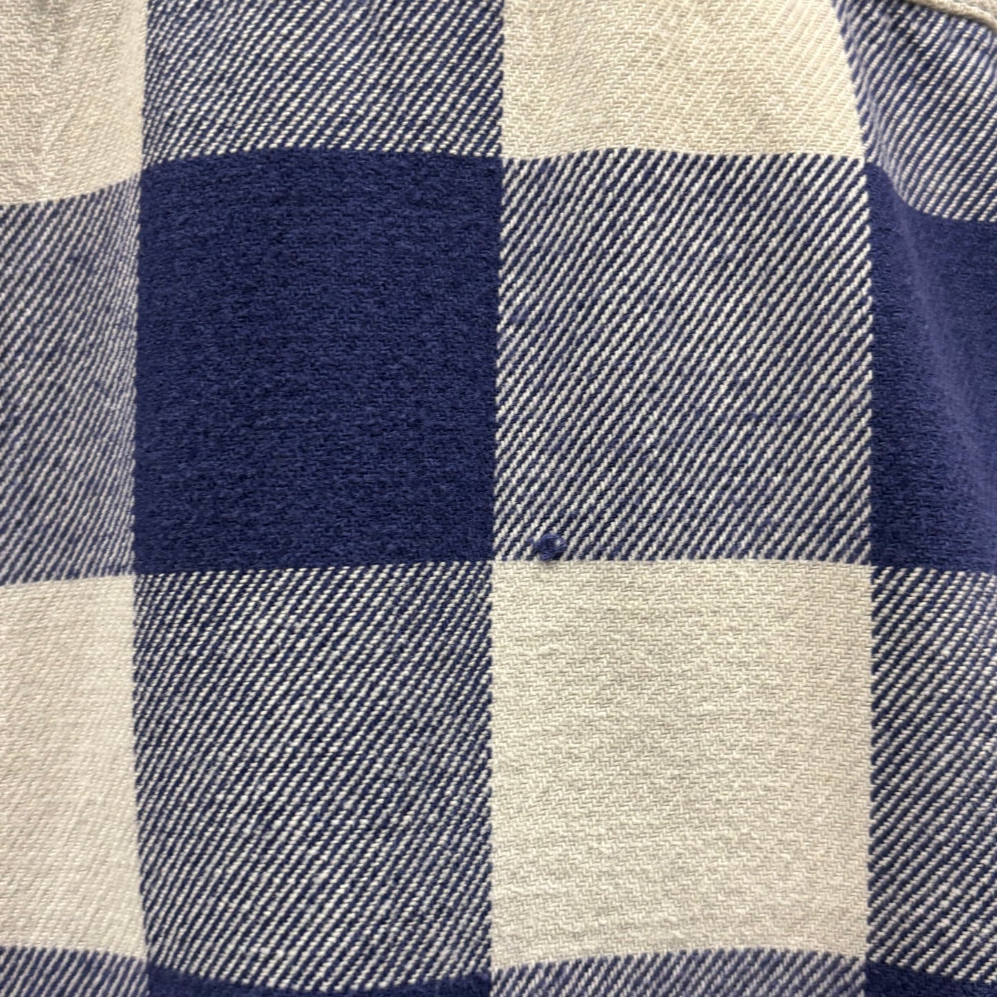 00's Dickies ブロックチェックシャツ 青白 (L)/A8813S-SO