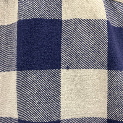 00's Dickies ブロックチェックシャツ 青白 (L)/A8813S-SO