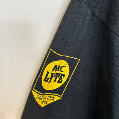 90's JERZEES MC LYTE ワールドツアーTシャツ 黒 (XL)/A3104T-SO