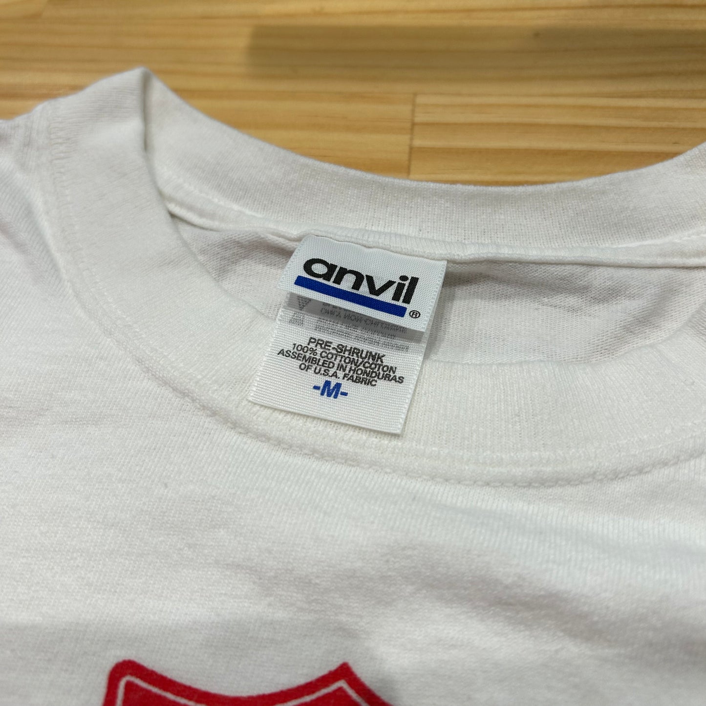 00's "THE SALVATION ARMY" ミリタリー Tシャツ ホワイト (M)/A7054T-SO
