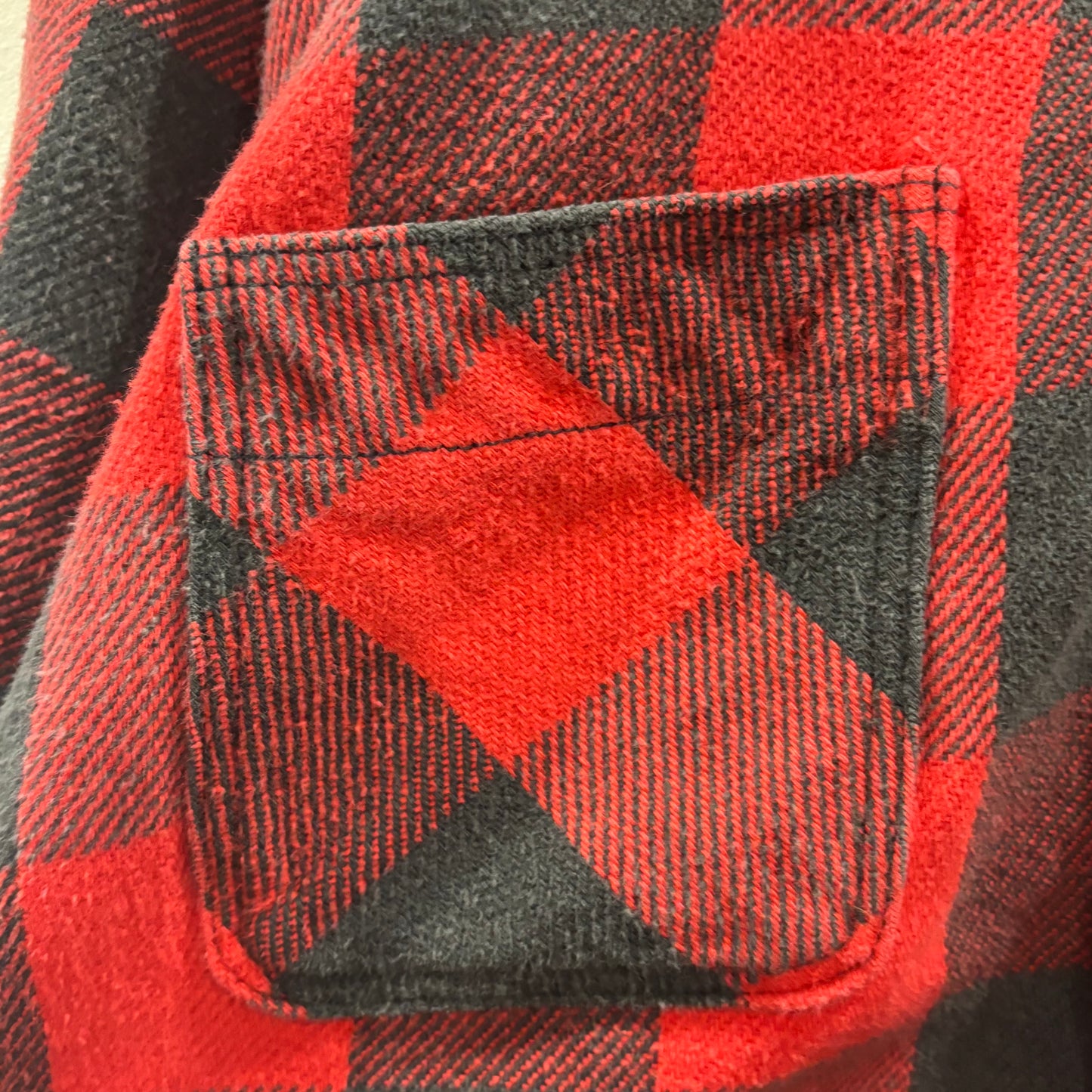 70's Big Mac ブロックチェックシャツ 赤黒 (S)/A8815S-SO