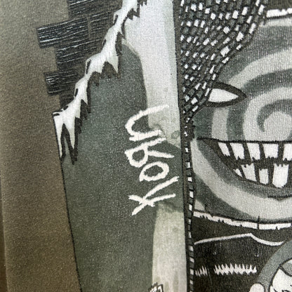 2002 Sundog Korn 5th Untouchables バンドTシャツ カーキ (XL)/A3057T-SO