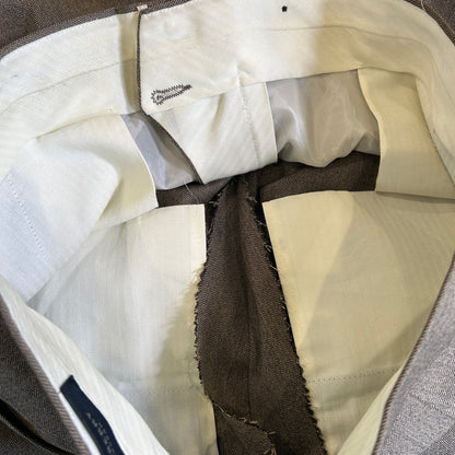 BUEBERRY LONDON バーバリー ２タックヘリンボーンスラックス /A9136P-SO